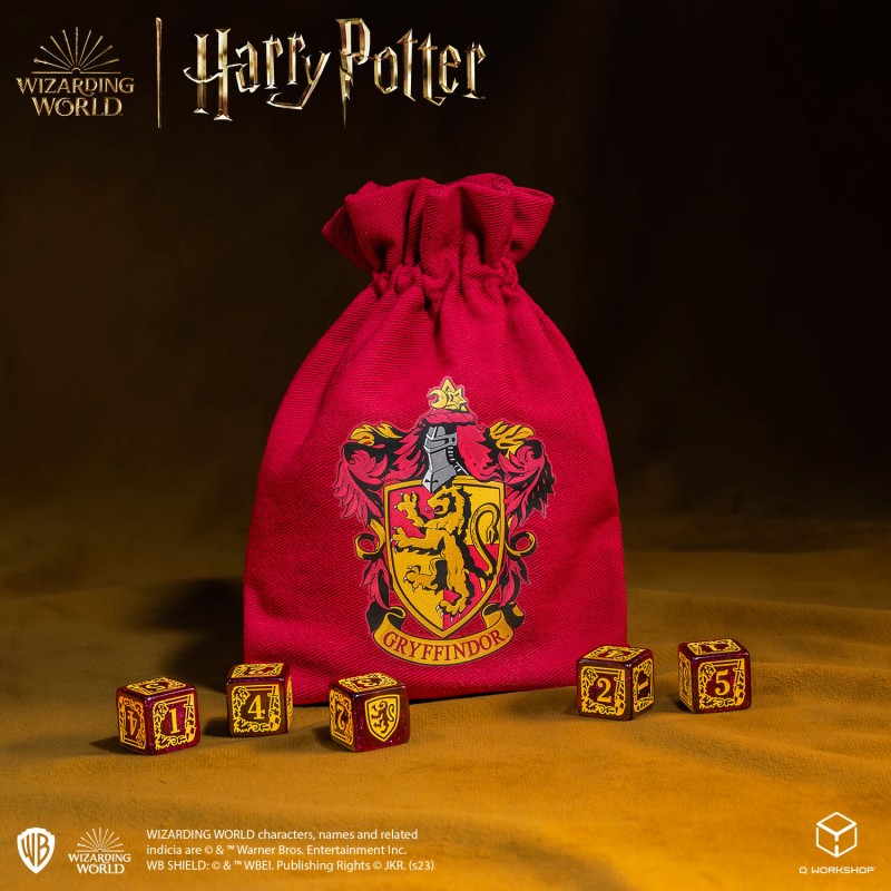 Harry Potter - Serpentard : Set de D6 + Sac à dés