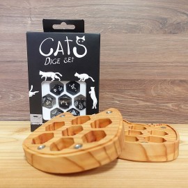 Kocie pudełko na kości RGP Kot Modrzew + Set Koci Waffle