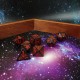 Space Wooden Dice Tray + Space Dice Set: Voyager