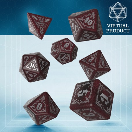 Virtual Bloodsucker Dice Set: Scarlet VTT