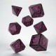 Runic Shimmering black with magenta Dice Set