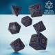 Virtual Runic Mixed-blue & gold Dice Set