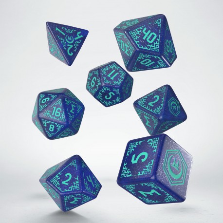 Shadow Scar Dice Set: Blue&Turquise