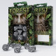 Forest 3D White & black Dice Set (7)