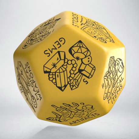 Treasure Generator Die: Shimmering Purple&Gold