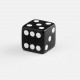 Full Pack of D6s: Black&White