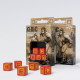 Orc Red & yellow 5D6 Dice (5)