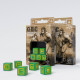 Orc Green & yellow 5D6 Dice (5)