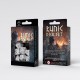 Kości RPG Runiczne Biało-czarne (7)