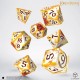 Władca Pierścieni. Zestaw Kości Full Art Dice™: Powiernicy Pierścienia - Whitefire Radiance