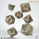 Władca Pierścieni. Zestaw Kości Full Art Dice™: Powiernicy Pierścienia - Gilded Sepia