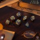 Kości RPG Zew Cthulhu 7. Edycja - Niebiesko-zielone i złote