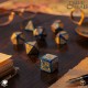 Kości RPG Zew Cthulhu 7. Edycja - Niebiesko-zielone i złote