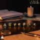 Kości RPG Zew Cthulhu 7. Edycja - Niebiesko-zielone i złote