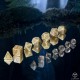 Elvish Shimmering beige & copper Jumbo Dice Set