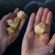 Elvish Shimmering beige & copper Jumbo Dice Set