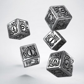 Metal Steampunk 5D6 Dice (5)